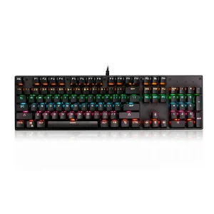 Teclado Gamer BE-GM01 mecánico / QWERTY Inglés / Luz RGB