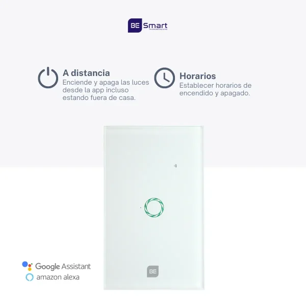 Interruptor Inteligente BE-301 Wifi 1 botón - Image 2